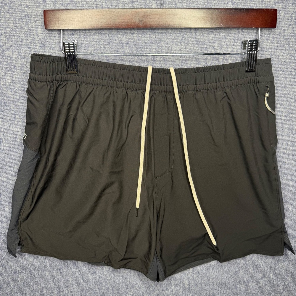 Vuori Course Run Shorts Mens Medium Blue And Black Lined Athletic Training